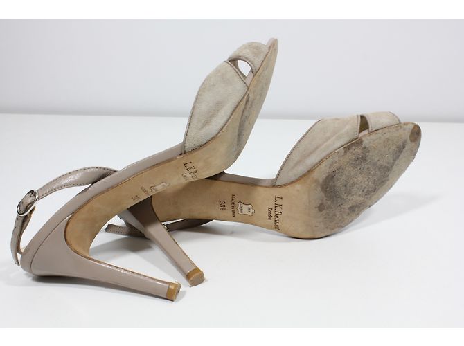 Sandali Lk Bennett Taupe in Pelle e Suede 38.5 - vista 6
