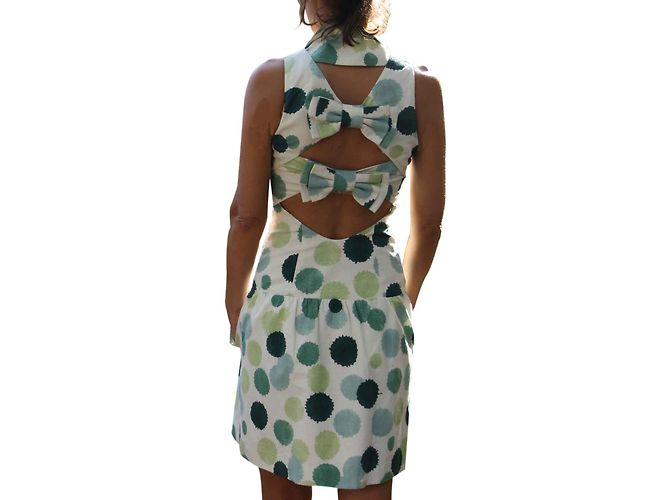 Vestido Hoss Intropia de algodón blanco y verde Multicolor - vista 2