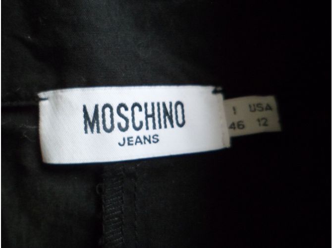 Camisa sin mangas Moschino negra de algodón Negro - vista 3