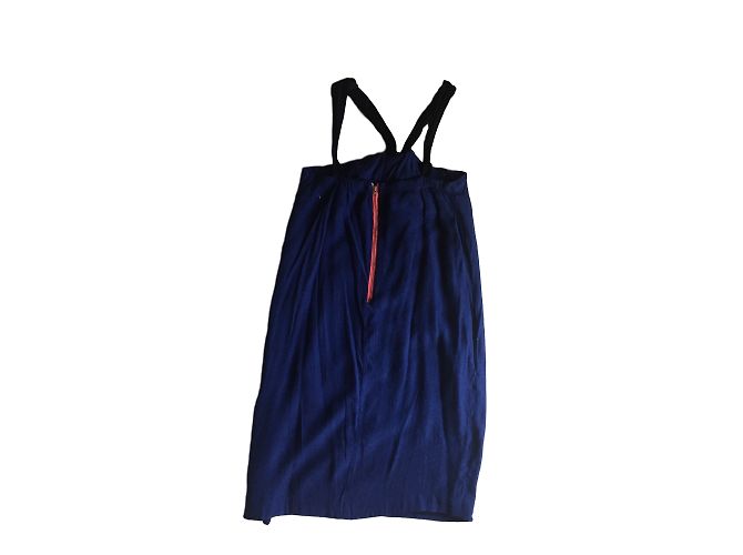Claudie Pierlot Kleid Blau Polyester Größe 38 - Ansicht 2