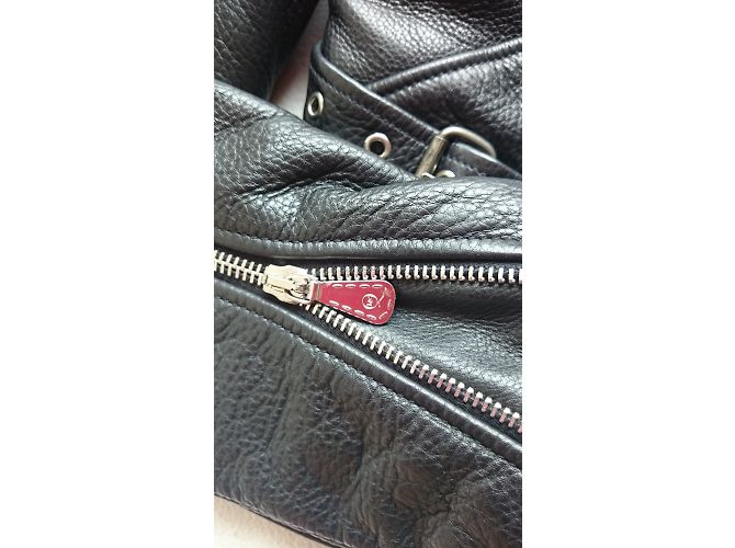 Alexander McQueen McQ Lederjacke mit Kapuze Schwarz - Ansicht 6