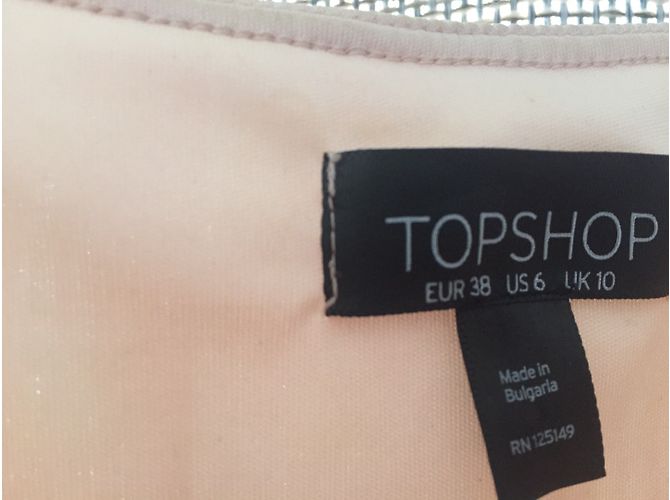 Topshop Plissee Kleid Rosa Pink - Ansicht 3