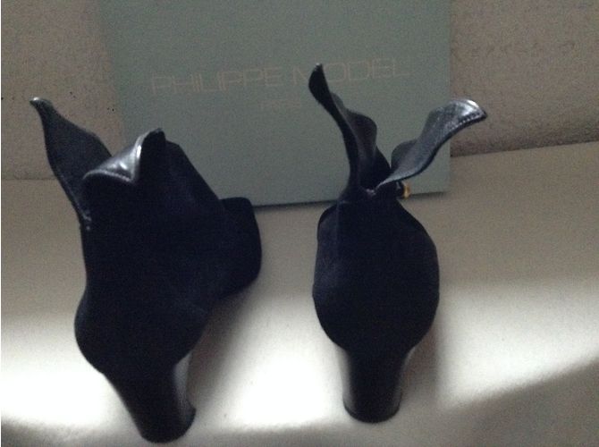 Philippe Model Philippe Stiefeletten aus Hirschleder Schwarz 38 - Ansicht 4