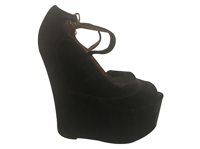 Jeffrey Campbell Fersen Schwarz - Ansicht 2