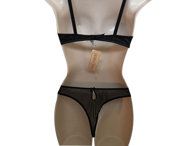 Autre Marque Lise Charmel BH und String Set Schwarz Polyamid T85B - Ansicht 2