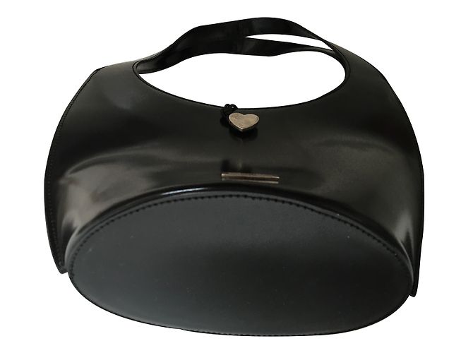 Borsa a mano Moschino in pelle nera Nero - vista 2