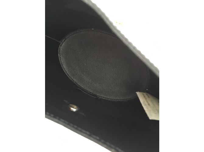 Borsa a mano Moschino in pelle nera Nero - vista 4