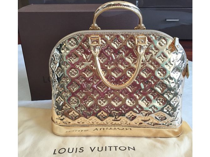 Louis Vuitton ALMA MM MIROIR DORE GOLD - EDIZIONE SPECIALE D'oro - vista 3