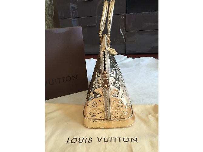 Louis Vuitton ALMA MM MIROIR DORE GOLD - EDIZIONE SPECIALE D'oro - vista 5