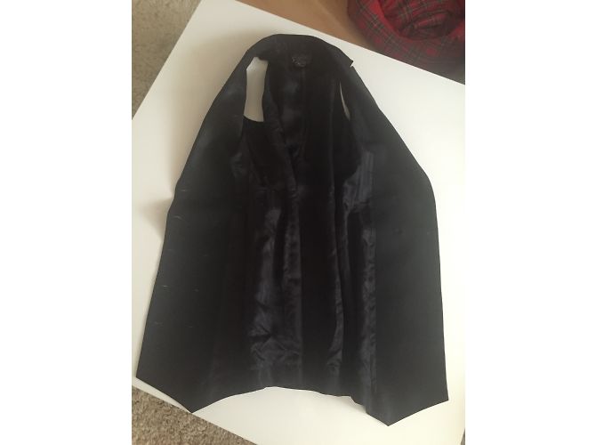Vestido negro sin mangas de doble botonadura John Richmond - vista 10