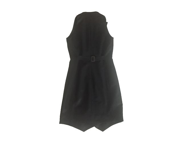 Vestido negro sin mangas de doble botonadura John Richmond - vista 2