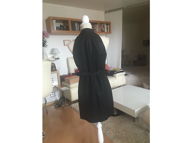 Vestido negro sin mangas de doble botonadura John Richmond - vista 4