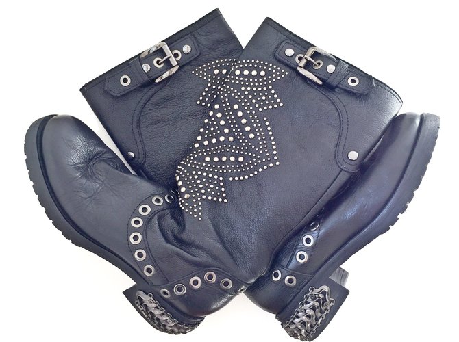 Vero Cuoio Botas Negro - vista 2