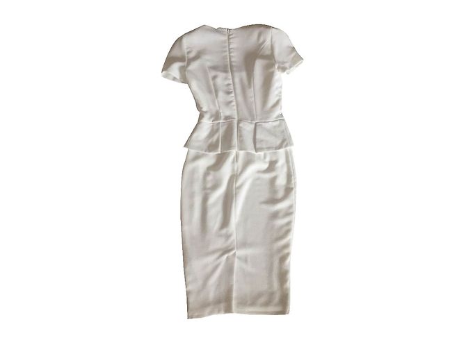Vestido blanco Asos de manga corta - vista 2