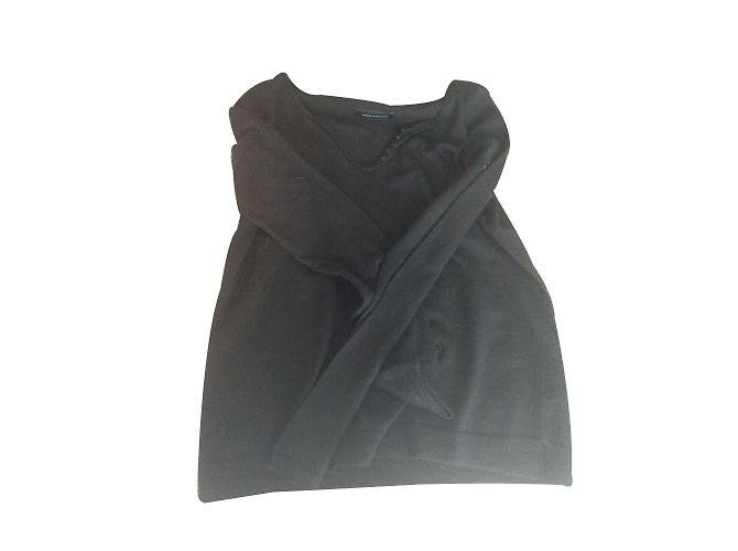 Zadig & Voltaire Schwarzer Wollpullover mit Totenkopf Strass M - Ansicht 2