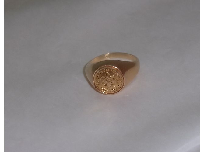 Autre Marque Ring aus Gelbgold Größe 42 Golden - Ansicht 3
