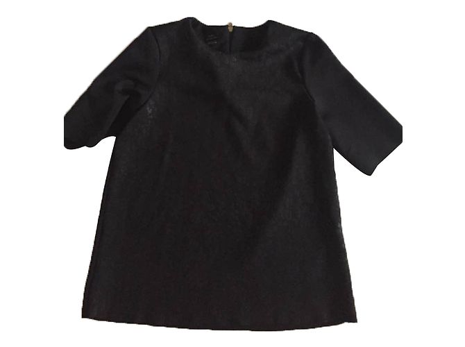 Top Zara a Maniche Corte Nero M Ebano - vista 2