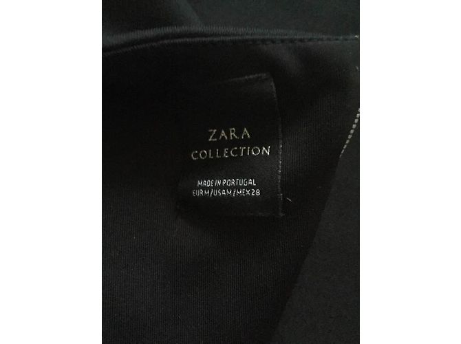Top Zara a Maniche Corte Nero M Ebano - vista 4