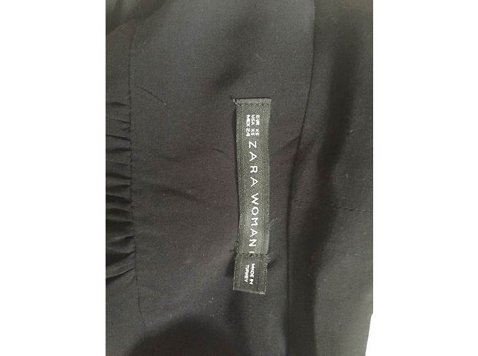 Top de algodón negro Zara XS - vista 5