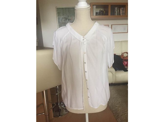 Camicia Zara bianca in cotone a maniche corte Bianco - vista 3