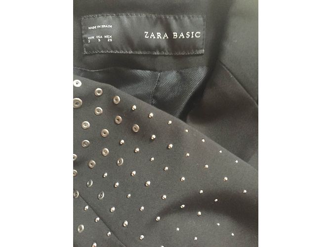 Giacca Zara nera con maniche borchiate Nero - vista 5