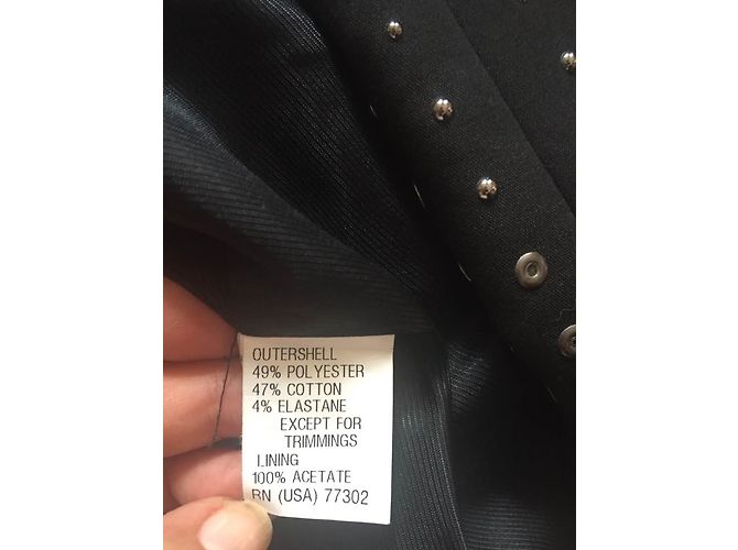 Giacca Zara nera con maniche borchiate Nero - vista 6