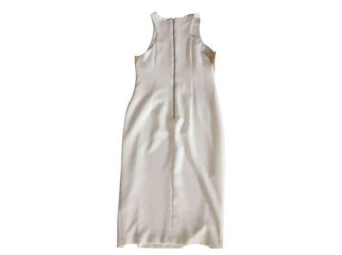 Asos Kleid Ecru und Anis Größe 40 Weiß - Ansicht 2