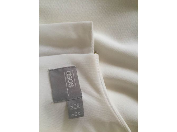 Asos Kleid Ecru und Anis Größe 40 Weiß - Ansicht 8