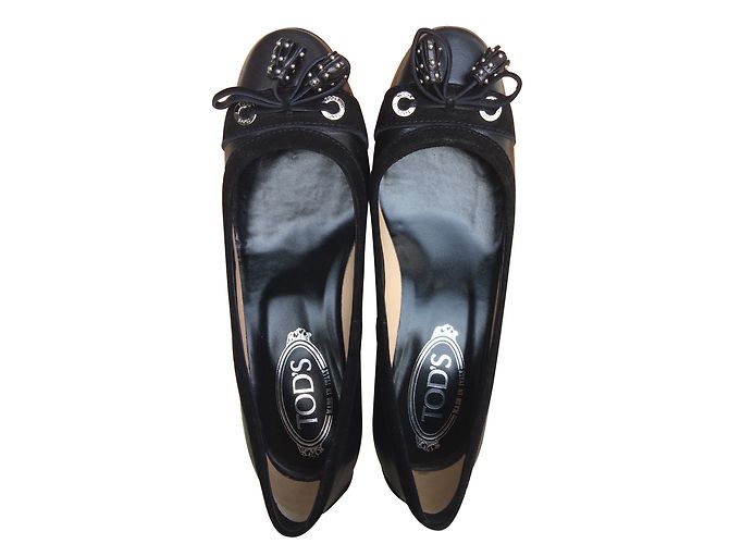 Décolleté Tod's in pelle nera 36IT Nero - vista 2