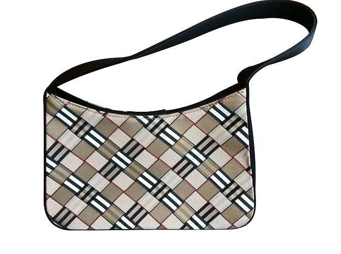 Borsa a mano Burberry in tela satinata - vista 2
