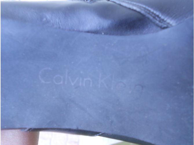 Botas de piel negras Calvin Klein Negro - vista 7