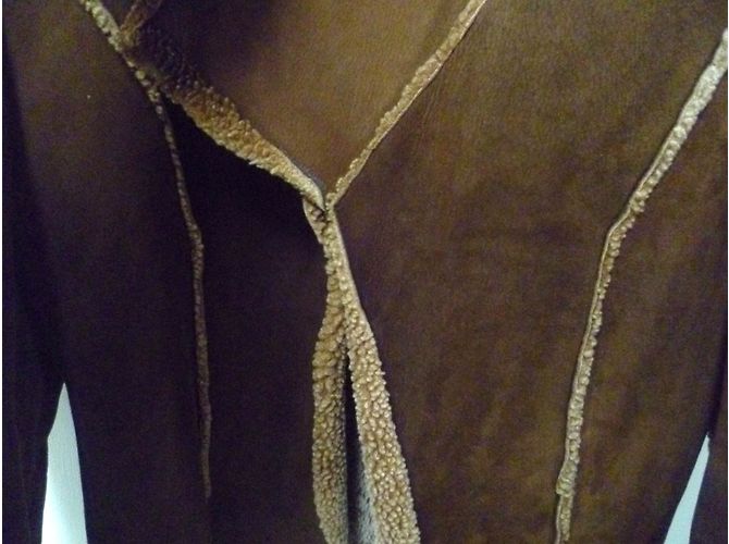 Autre Marque Le Renard Jacke aus braunem Lammfell - Ansicht 4