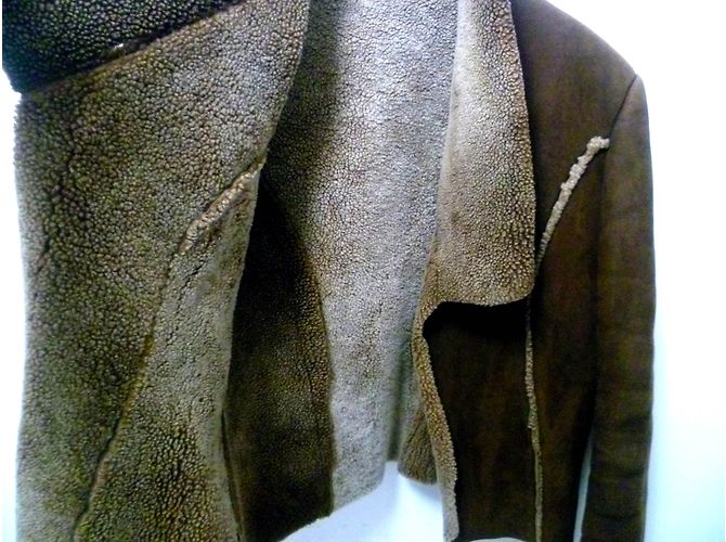 Autre Marque Le Renard Jacke aus braunem Lammfell - Ansicht 5