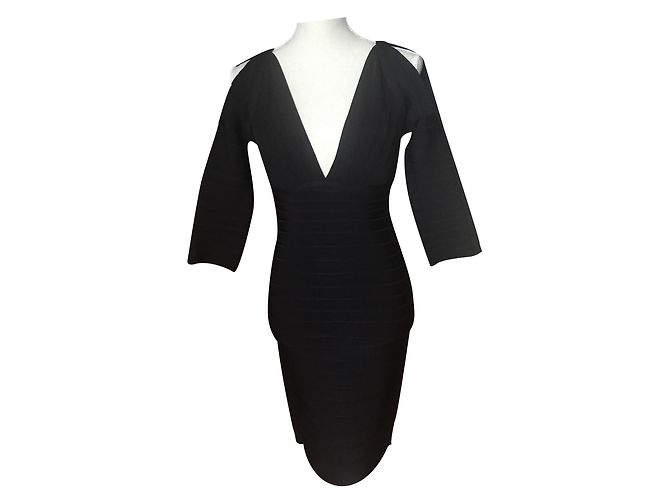 Herve Leger Kleid schwarz Bandage - Ansicht 2