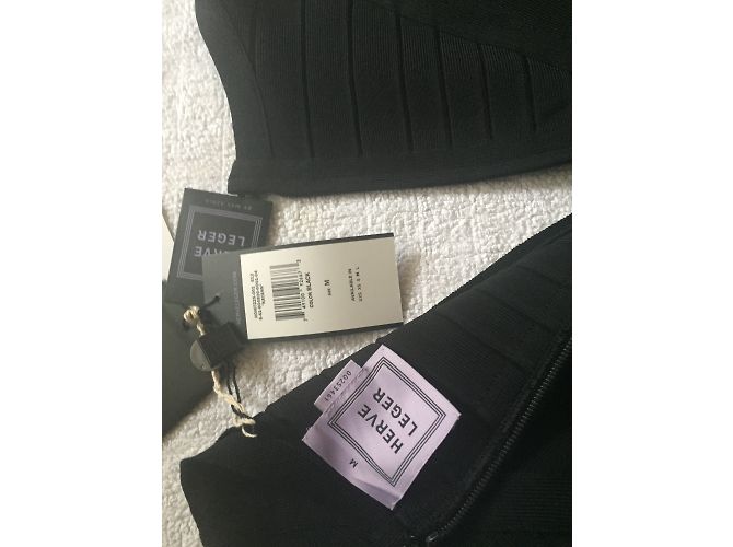 Herve Leger Kleid schwarz Bandage - Ansicht 7