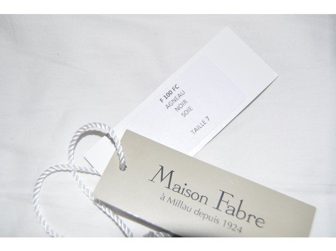 Maison Fabre Handschuhe Schwarz - Ansicht 5