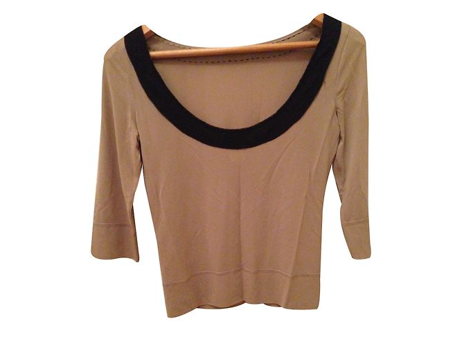 Moschino Cheap And Chic Top Caramel Viscose IT42 Karamell - Ansicht 2
