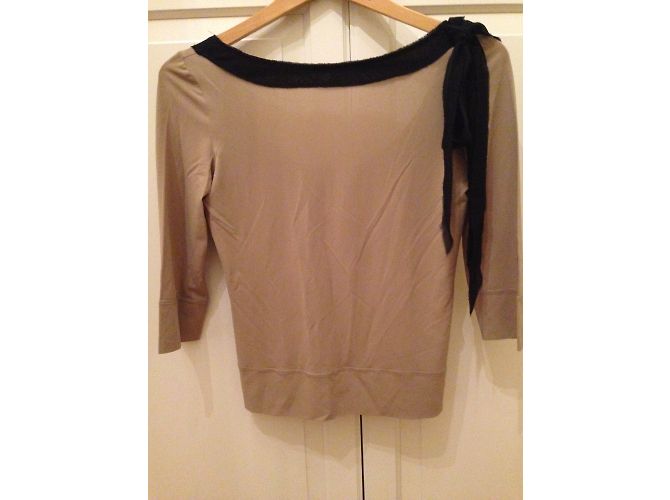 Moschino Cheap And Chic Top Caramel Viscose IT42 Karamell - Ansicht 3