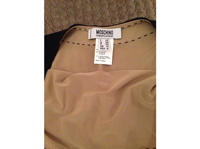 Moschino Cheap And Chic Top Caramel Viscose IT42 Karamell - Ansicht 4