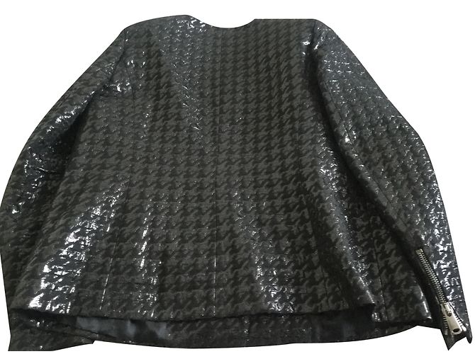 Chaqueta Marina Rinaldi Negra de Algodón Estilo Perfecto Negro - vista 2