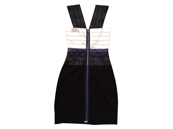 Markus Lupfer Bodycon Kleid Schwarz Blau Ecru Mehrfarben - Ansicht 2