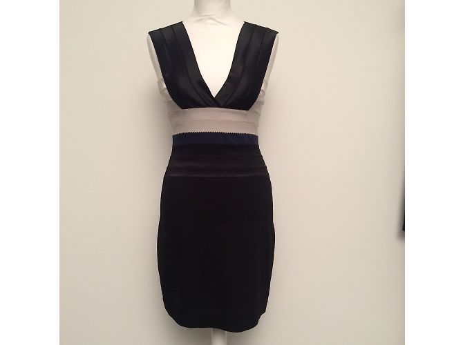 Markus Lupfer Bodycon Kleid Schwarz Blau Ecru Mehrfarben - Ansicht 5