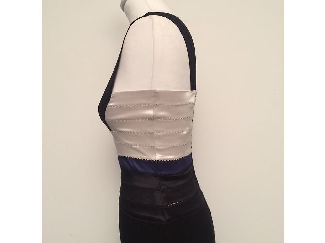 Markus Lupfer Bodycon Kleid Schwarz Blau Ecru Mehrfarben - Ansicht 6