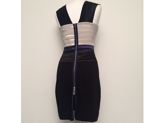 Markus Lupfer Bodycon Kleid Schwarz Blau Ecru Mehrfarben - Ansicht 7