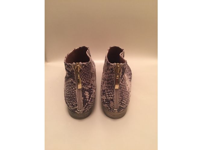Autre Marque Bottines Bocage en cuir effet python - vue 4