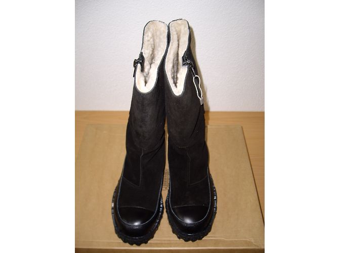 Acne Bottes avec fourrure - vue 6