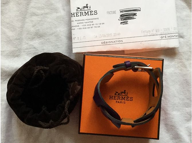 Hermès Pulsera Fétiche Púrpura - vista 3