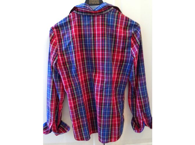 Camisa Zara de rayas rojas de algodón Talla S - vista 5