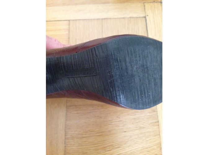 Stivaletti stringati in pelle marroni Enzo Angiolini Marrone - vista 6