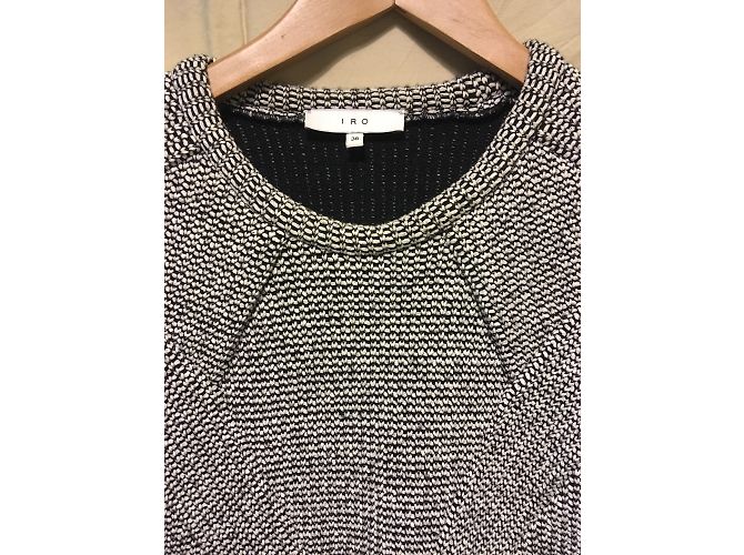 Pull Iro Gris avec Zips aux Manches - vue 4